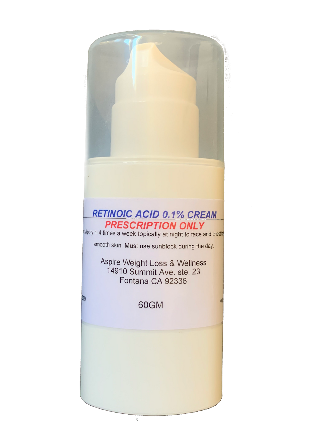 Anti Aging Prescription Skin Cream Retin A 0.1 Cream Aspire
